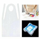 100 Pieces Plastic Disposable Apron