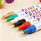 12pcs Multicolored Rubber Permanent Paint Marker Pens Car Tyre Tread Waterproof