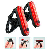 2x USB Rechargeable Bike Bicycle Cycling 4 Modes LED Front Rear Tail Light Lamp