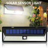 118 LED Solar Powered Motion Sensor Security Light Waterproof Garden Lamp Lights