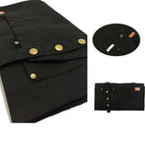 Canvas Apron Waterproof Waiter Cooking Cafe Kitchen Chef Butcher Washable -Black