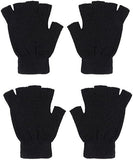 2 PAIRS WINTER FINGERLESS GLOVES MEN FASHION NEW HOT SELLING KNIT FASHION