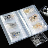 Transparent Jewelry Small Storage Book And Reclosable Zip-lock Bags Plastic Gift