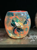 Dragonfly Glass Mosaic Vase Bowl Himalayan Crystal Salt Lamp Natural Rock