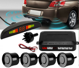 4-Sensor Car Reversing Parking Radar System Kit Audio Buzzer Alarm LED Display