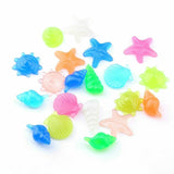 50Pcs Shell Pebbles Stone Glow in the Dark Rock Fish Tank Stones Garden Road