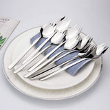 5Pcs Stainless Steel Spork Soup Salad Noodle Spoon Fork Cutlery Tableware Silver