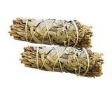 Smudge Stick Incense California White Sage Mini 4" 10cm Pack of 2 Aromatherapy