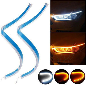 2pcs Led DRL Daytime Running Lights Turn Signal DRL Led Strip Car Light For Auto