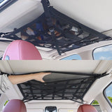 Universal Car Ceiling Storage Net Car Roof Cargo Net Mesh Storage Bag Campervan