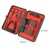 18PCS/Set Tools Pedicure Kit Stainless Steel Nail Grooming Clippers Manicure New