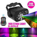 240 Patterns Disco Lights RGB Projector Stage Lighting Party KTV Club Lamp