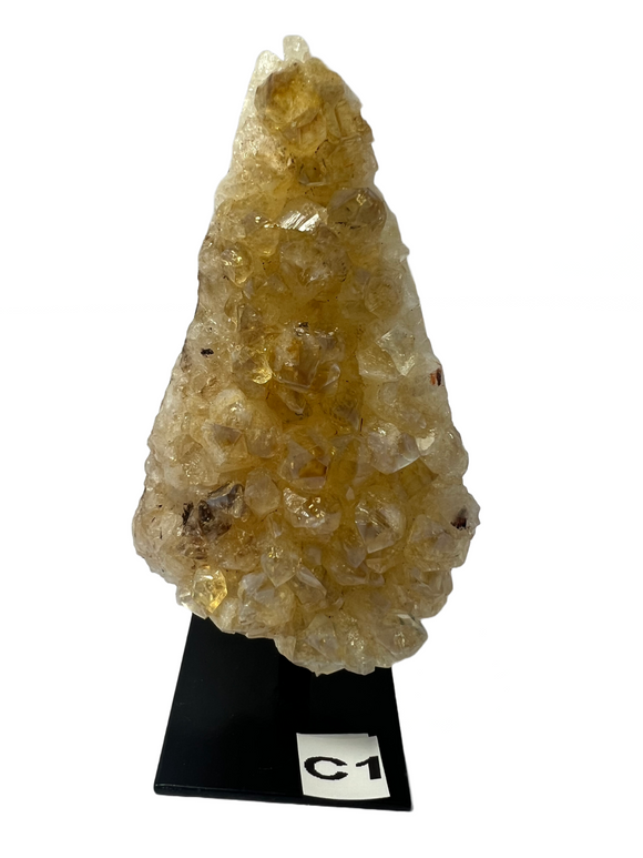 Citrine Cluster on Stand C1 Healing Stone Crystal Decoration Home Meditation