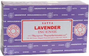 Satya Lavender Incense Sticks Aroma Relaxation Fragrance 15g x 12 Packet