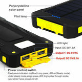 Portable Power Bank Solar Panel Dual USB External Battery Pack Charger 10000mAh