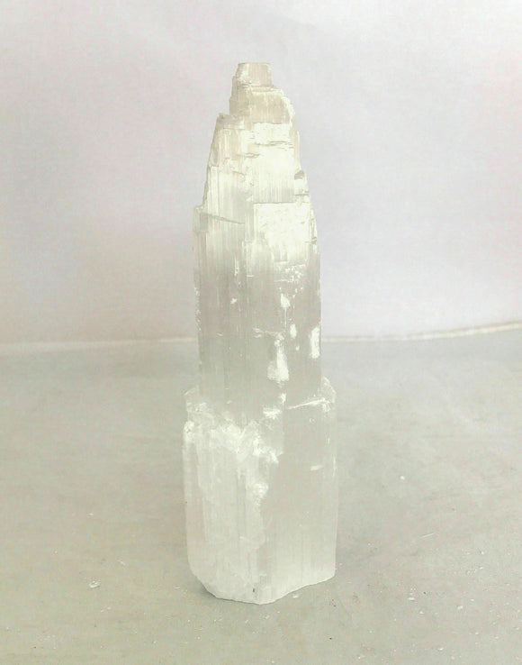 Large Selenite Tower Standing Calcite Natural Crystal Minerals 20cm