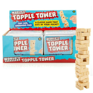 World's Smallest Topple Tower Office Desk Novelty Gift Decor Desktop Game