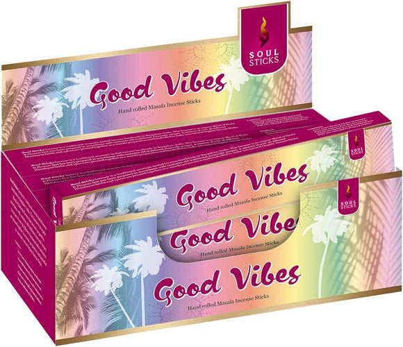 Good Vibes Incense Soul Stick Natural Essence Aromatic -12 Packets