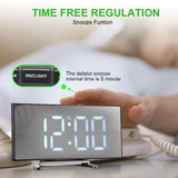 Large Led Digital Clock Bedside Table Alarm Clock Temperature Time Display Decor