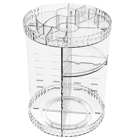 Acrylic Makeup Organiser 360° 3 Layer Rotating Clear Cosmetics Holder Storage