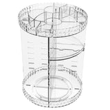 Acrylic Makeup Organiser 360° 3 Layer Rotating Clear Cosmetics Holder Storage