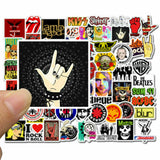 50pcs Music Rock Band Punk Vinyl Decal Stickers Laptop Waterproof Luggage Phone