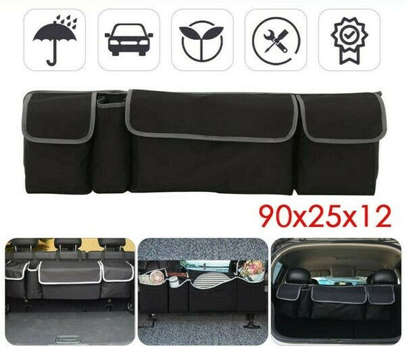 Car Boot Organiser Storage Bag Pocket Back Seat Hanger Travel Hanging 30L