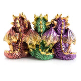 Wise 3 Dragons Decoration Gift Home Decor Design Yoga Meditation