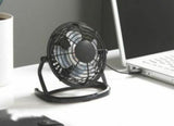 Heller High Velocity Personal Mini Desk Fan USB Powered Black 10cm HVF10