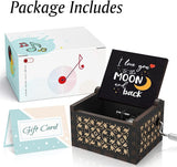 New Wooden Music Box Vintage Hand Crank Anniversary Wedding Valentine's Day Gift