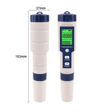 PH EC TDS Salinity Temp 5 in 1 Pen Meter LCD Digital Water Quality Monitor Test