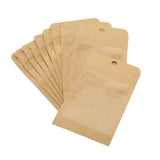 20pcs Resealable Kraft Paper Bags Resealable Bag Heat Pouches - 8x13cm