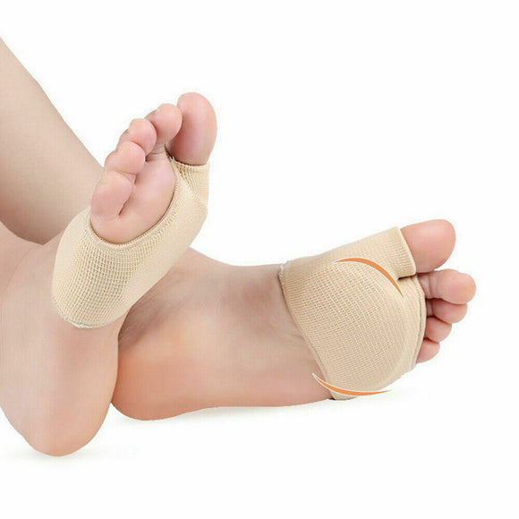 1 Pair Metatarsal Sleeve Gel Pads Ball Of Foot Cushions Metatarsalgia Sore Large