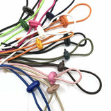 50x Hole Stopper Cord Lock Bean Toggle Clip Apparel Shoelace Cord Lanyard 5mm