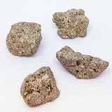 4x Pyrite Crystal Chunks Pyrite Stone Fool's Gold from Peru