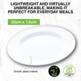 6pcs Melamine Plate Round Home Master Lightweight Chip Scratch Resistant 20cm