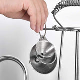 3x Stainless Steel Funnel Oil Liquid Funnel Metal Funnel With Hanging Rings