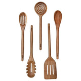 5 Piece St. Clare Utensil Set Sustainably Farmed Solid Acacia Wood Eco Friendly