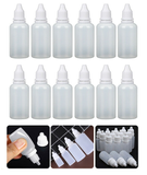 50x Clear Empty Plastic Dropper Bottles Squeezable Drop Liquid Container 5ml