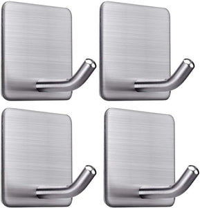Heavy Duty Adhesive Towel Hooks Stick on Towel Holder Wall Hangers Water