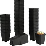 100x Plastic Plant Flower Pots Nursery Seedlings Garden Plant Pot Container
