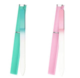 1x Professional Glass Nail File w Case Crystal Nail File Women Manicure Assorted