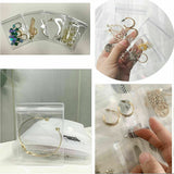 Transparent Jewelry Small Storage Book And Reclosable Zip-lock Bags Plastic Gift