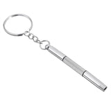 2x Mini Screwdriver 3 in1 Keychain Glasses Watch Phone Screw Repair Tool Keyring