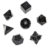 7 Pieces Black Tourmaline Sacred Geometry Crystal Healing Spiritual Meditation