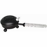 Iron Charcoal Burner with Acrylic Handle Resin Incense Stick Holder 26cm