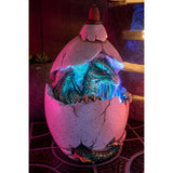 Hatching Dragon Egg Backflow Incense Burner Holder with LED Light