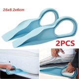 2x Ergonomic Mattress Wedge Elevator Bed Making Mattress Lifter Lifting - Small