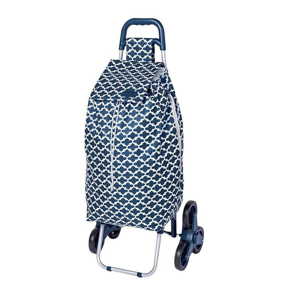 Shopping Grocery Trolley Sachi Summit Stair Climber 45L w/ Wheels Moroccan Navy