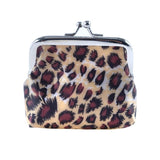 2x Coin Small Change Bag Wallet Pouch Clip Up Women Leopard Mini Purse Assorted